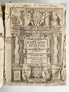 1619 EXPLANATIO in PSALMOS by ROBERT BELLARMINE antique vellum bound - Picture 1 of 10
