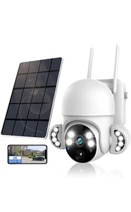 Xparkin Solar Security Cameras Wireless Outdoor 4MP Home Security 2.4G WiFi C... - Picture 1 of 6