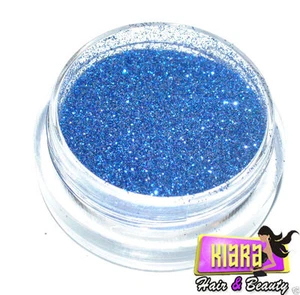 Sombra de ojos azul oscuro brillo polvo brillante cuerpo cara uñas fiesta maquillaje - Imagen 1 de 1