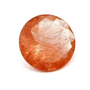 100% Natural Red Rutiled Quartz Round Shape Cut Loose Gemstone 50.70 CRT 28X28MM - Picture 1 of 1