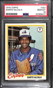1978 Topps #321 SANTO ALCALA PSA 10 GEM-MT 87908417 - Picture 1 of 2