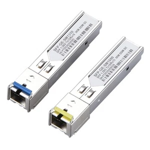 2Pcs SC Connector 3km 1.25GB/s SFP-BX03-D Tx1550nm/RX1310nm Transceiver Module E - Afbeelding 1 van 14