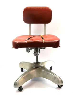 Base de hélice de silla cisterna vintage ART METAL CONSTRUCTION CO MCM ~ NECESITA TLC n1 Foto 1 de 4