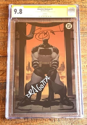 ABSOLUTE BATMAN #1 CGC SS 9.8 SNYDER & DRAGOTTA 2X FIRMADO 1ª VARIANTE DE LÁMINA PT Foto 1 de 2