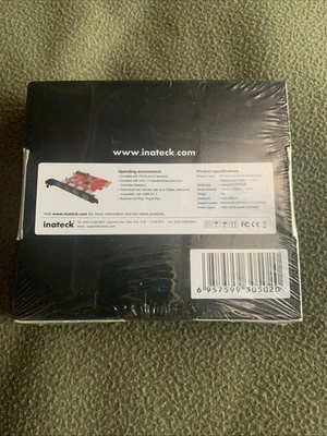 Inateck PCI-Express Enhancement Card Featuring 4 USB3.0 Outlets. New - Image 1 of 4