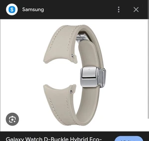 Neuf ! Bracelet Samsung D Boucle Hybride Eco-cuir S/M Taupe pour Samsung Watch 6 & 7 - Photo 1 sur 8
