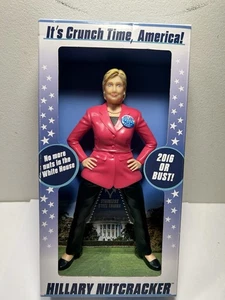 2016 oder Büste! Hillary Clinton Nussknacker. It's Crunch Time, Amerika! Neu - Bild 1 von 4