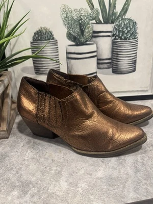 Very Volatile LA Women's  Wesyern Booties Black Leather Size 7.5 Slip On - Image 1 of 4