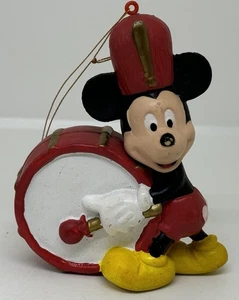 Vintage Mickey Mouse Drummer Ornament Walt Disney Weihnachten 1990er Punze - Bild 1 von 5