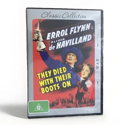 They Died With Their Boots On (1941) DVD | Classics Collection | Sealed & New - image 1 of 3