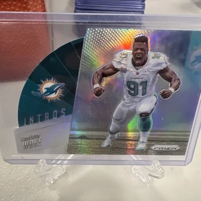 2015 Panini Prizm - Cameron Wake Silver Prizm Die Cut #114 Miami Dolphins - Image 1 of 2