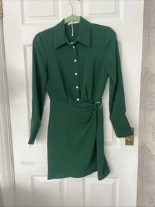 Mango Xs Green Dress - Picture 1 of 6