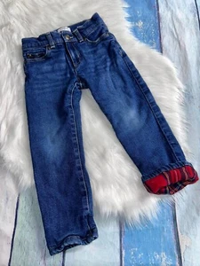 Janie & Jack lined straight jeans Boys size 4 - Picture 1 of 1