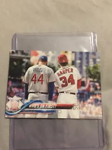 2018 Topps On Demand Mini Bryce Harper Anthony Rizzo Card Very RARE!! - Picture 1 of 2