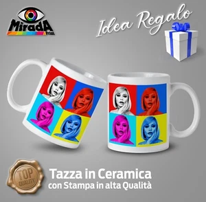 Cup Mug Pop Article Raffaella Carrà Icon Style Showgirl Gift Idea - Bild 1 von 2