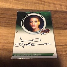 BLAKES 7 TRADING CARD JOSETTE SIMON DAYNA S2JS AUTOGRAPH UNSTOPPABLE SERIES 2