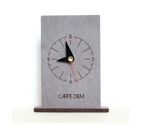 Carpe Diem Wooden Table Desk Clock Modern Art Home Decor Interior Gift - Crete3 - Picture 1 of 5