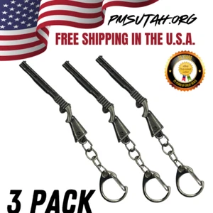 3 Pack Shotgun Bird Hunt Keychain Gun Model Metal Military Keyring Key Ring Gift - Picture 1 of 1