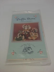 Stuffed Animal Bunny Puffa Bunz UNCUT Sewing Pattern 10x8 4x4 Sally Jeans - Picture 1 of 2