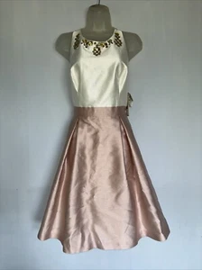 NWT Eliza J Sleeveless Beaded Cocktail Party Dress Size 8 - Picture 1 of 10