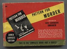PATTERN FOR MURDER Mystery by Ione Sanberg Shriber Armed Services Edition 798