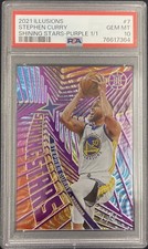 Stephen Curry 2021-22 Illusions Shining stars 1 of 1 PSA 10 RARE