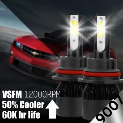 9007 HB5 CREE LED Headlight Conversion Kit Bulbs 1400W 210000LM Lamp Hi/Lo 6000K - Image 1 of 4