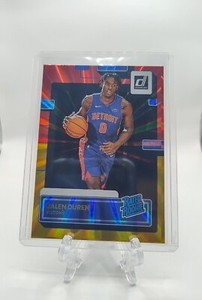 2022-23 Panini Donruss Rated Holo Red and Gold Laser Jalen Duren #213 Rookie RC