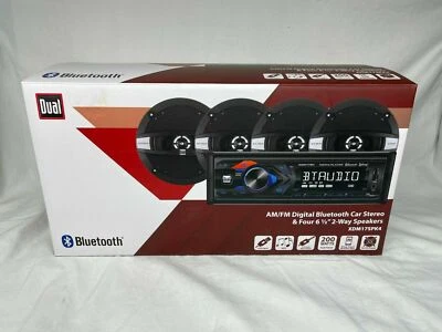 DUAL XDM17SPK4 Car Stereo Bluetooth USB MP3 Siri/Google Assist & 4 speaker 6.5" - Image 1 of 4