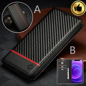Pour iPhone 15 14 13 12 11 Pro XS Max XR 8 7 SE Coque étui portefeuille en cuir - Photo 1 sur 17