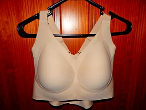SUJETADOR BEIGE SOPORTE COMPLETO, INALÁMBRICO, MED. ACOLCHADO, CORREA CONVERTIBLE, TALLA 3XL, NUEVO SIN ETIQUETAS - Imagen 1 de 4