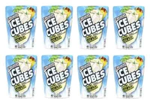 ICE BREAKERS Ice Cubes Pina Colada Flavored, Sugar Free Gum (Pack of 8) Deals - Picture 1 of 8