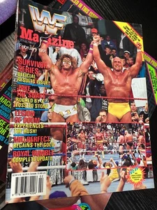 WWF WWE Magazine FEBRUARY 1991 - Hulk Hogan Ultimate Warrior + Merchandise Cat - Picture 1 of 3