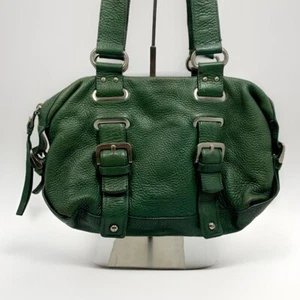 Kenneth Cole New York Hunter GRÜN Leder Umhängetasche Hobo Schnalle SCHULTER Handtasche - Bild 1 von 16