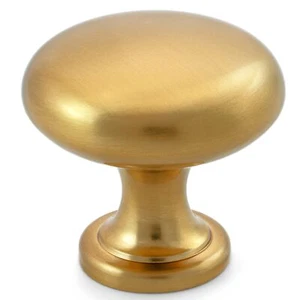 25 Pack | Brushed Gold Kitchen Cabinet Drawer Knob | Gold Round Knob | Champagne - Picture 1 of 7