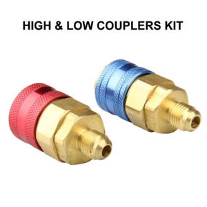 Kit de conversión de medidor de colector de aire acondicionado adaptador rápido recto alto ACME coche CA - Imagen 1 de 11