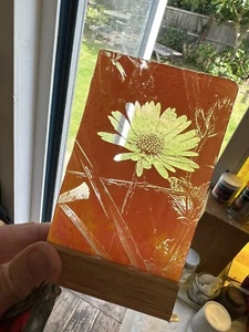 Stained Glass Panel Flower - Picture 1 of 1