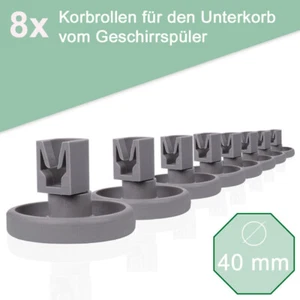 8STK Unterkorb Geschirrkorb Rollen für AEG Favorit Privileg Spülmaschine - Picture 1 of 10