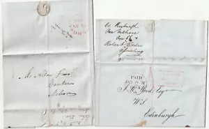 1843/5 HANDSTRUCK 1 OF GALASHIELS & SELKIRK UPP ON WRAPPER & E/L SELKIRKSHIRE - Picture 1 of 3