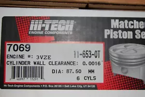 Juego de 6 pistones STD de alta tecnología 7069 para motor #3VZE - Imagen 1 de 1