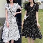 French Vintage Glamour in Women's Floral Maxi Dress for Party and Casual Wear