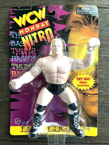 1997 WCW Monday Nitro LEX LUGER Vibrating ( works) Wrestling Action Figure NEW Cover