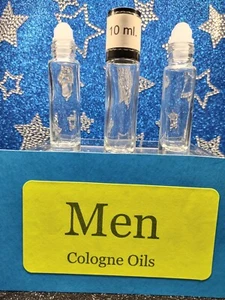 Cologne Oils, 10 ml Roll on Bottles, BUY 3, GET 1 FREE - Picture 1 of 3