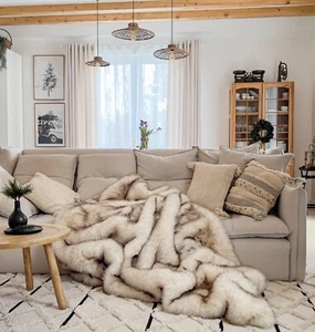 Chinchilla Fur Blanket - Super Soft and Heavy Faux Fur Throw Blanket - Picture 1 of 27