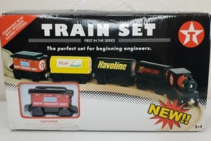 Ertle Collectibles Texaco Wooden Train Set - Picture 1 of 5
