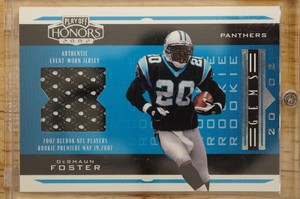 2002 Playoff Honors Hidden Gems 242/650 DeShaun Foster #210 Rookie Auto RC