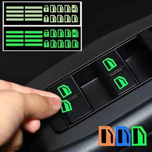 Auto Fenster Knopf Leuchtend Aufkleber Nacht Fluoreszierend Decals Auto Innenraum Sticker - Bild 1 von 13