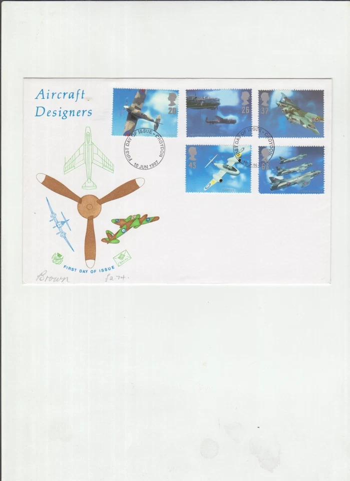 British First Day Cover Architects of the Air, British Aircraft Designers 1997 - Image 1 of 1