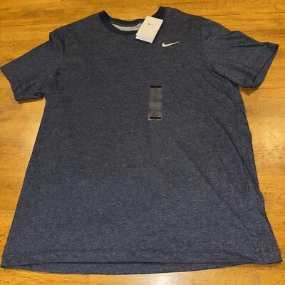 Nike Hombres Swoosh Camiseta de Entrenamiento Grande AR6029 473 Gris Dri Fit Nueva Con Etiquetas Foto 1 de 4