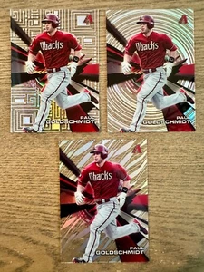 3X PAUL GOLDSCHMIDT 2015 TOPPS HIGH TEK PATTERN LOT: GRASS SPIRALS CIRCUIT BOARD - Picture 1 of 2